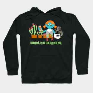 Ghoulish Gardener Zombie Girl Hoodie